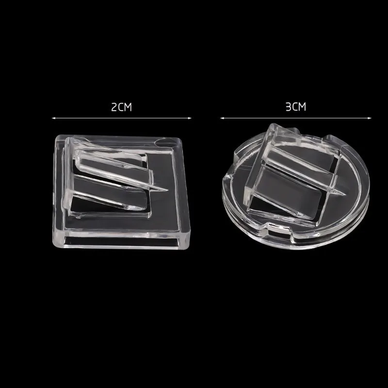 Mini Rings Display Stand Small Items Transparent Showing Shelf Jewels Plastic Exhibit Rack Jewelry Display Storage Organizer