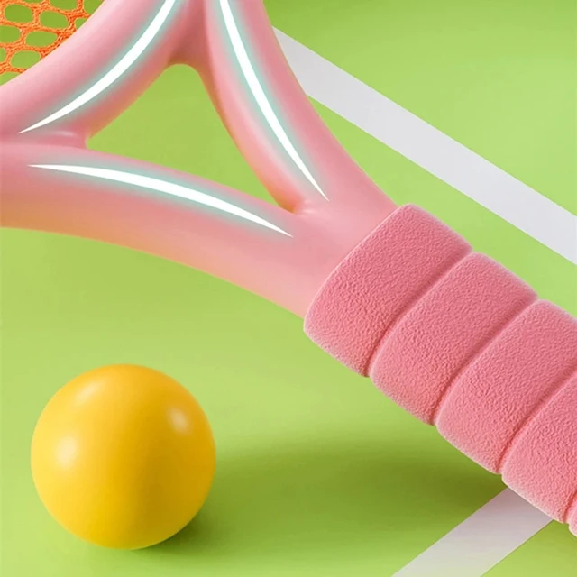 Kids Badminton Rackets Set Lightweight Children Tennis Badminton Toy Children Tennis Racquets With Balls For Family Game 3