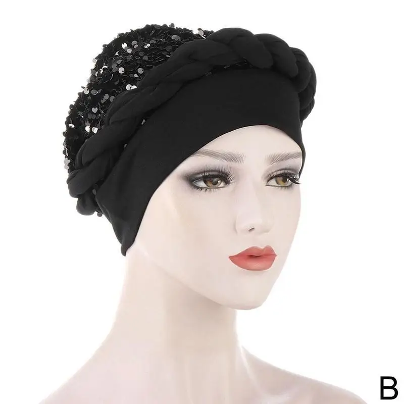 african wear for women Women Headtie Gele Shinning Sequins Turban Cap African Women Head-wrap Cap Auto Gele Nigerian Turban Gele Latest Hot Selling african outfits for women Africa Clothing