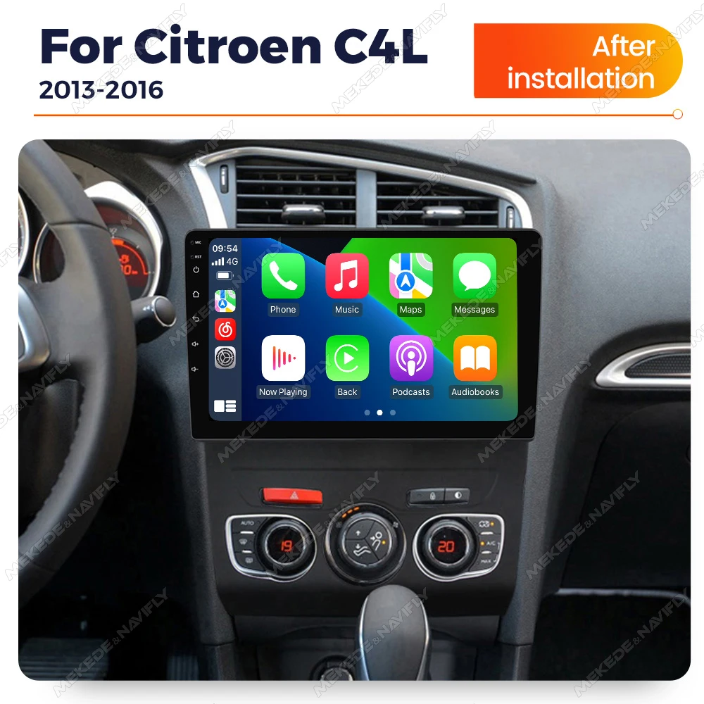 Android 14 Autoradio For Citroen C4 C4L DS4 2012 - 2017 Car Intelligent System Car Radio Multimedia Player Wireless CARPLAY+AUTO