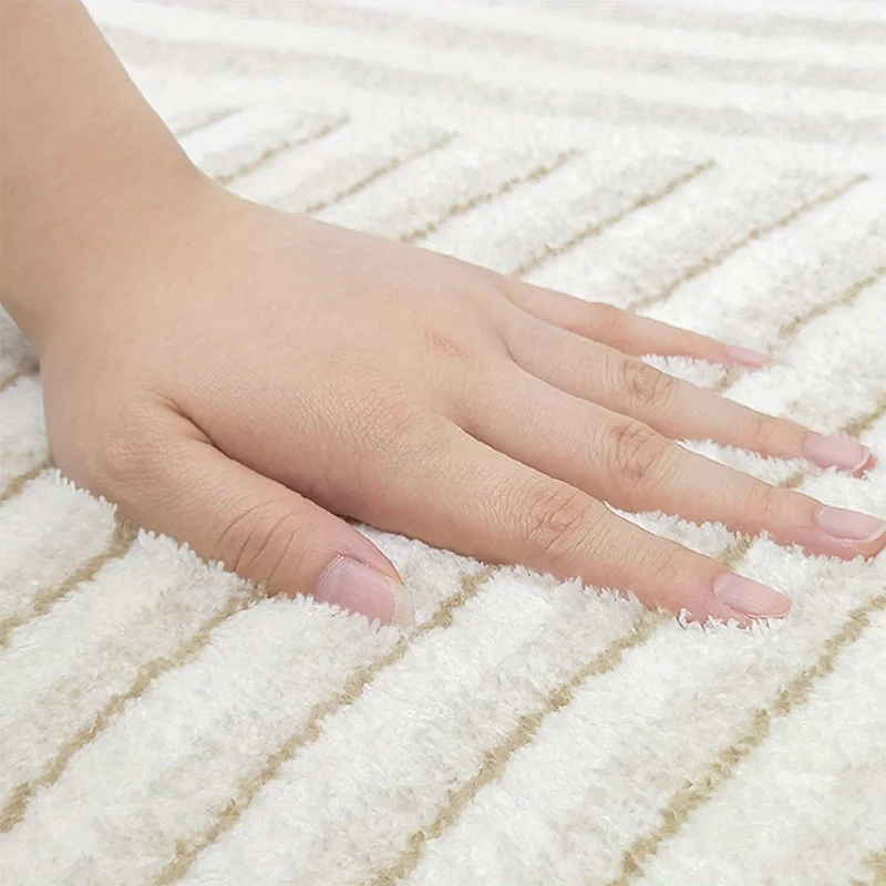 High Quality Living Room Decoration Round Carpet Cloakroom Dressing Table Bedroom Fluffy Soft Mat Non-slip Washable Carpet