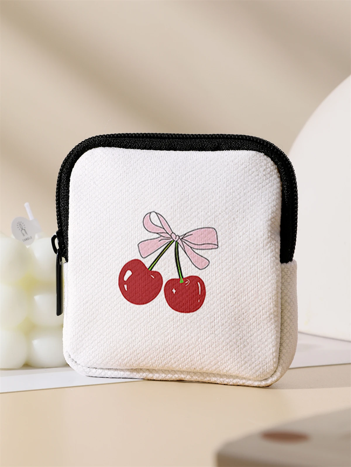 Large capacity coin wallets with cherry patterns, digital printed wallets, and storage bags are ideal choices for gift giving