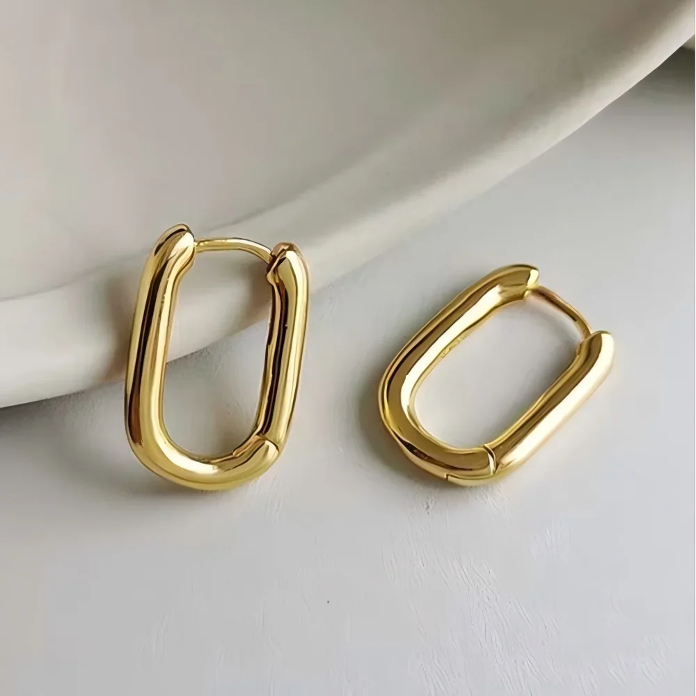 Mariasz Minimalist 1/3Pairs Dainty U-Shaped Stainless Steel Hoop Earrings for Women Gold Color with CZ Huggie Hoops Jewelry - Image 5