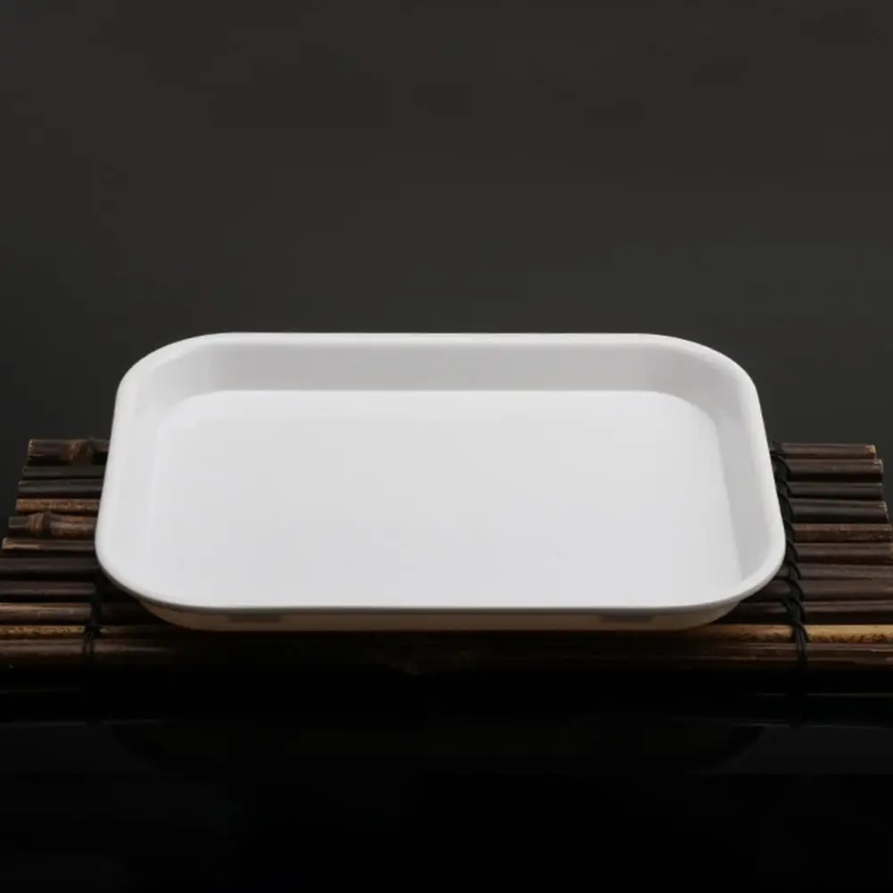 Practical Serving Tray Unique Style Easy To Clean White Decorative Serving Trays