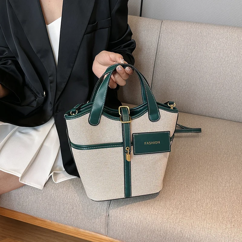 Casual Tote Bags For Women 2024 New Trend Canvas Handbag Women Fashion High Quality Luxury Design Large Shoulder Bags For Ladies