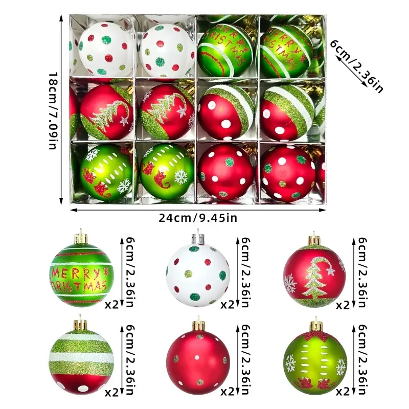 Painted Christmas Ball Ornaments