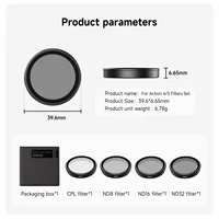 TELESIN CPL ND8 ND16 ND32 Lens Set Aluminium Alloy Frame for DJI OSMO Action 3 4 5pro ND CPL Filter Action Camera Accessories - Image 6