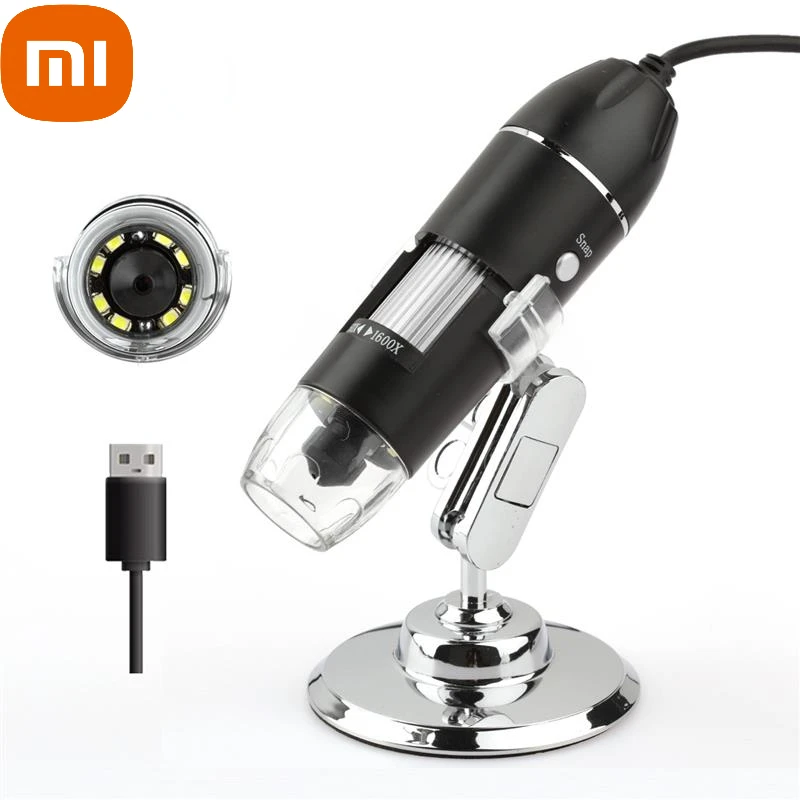 Xiaomi1600XUSBDigitalMicroscopeElectronicMicroscopeCameraEndoscope8LEDMagnifier