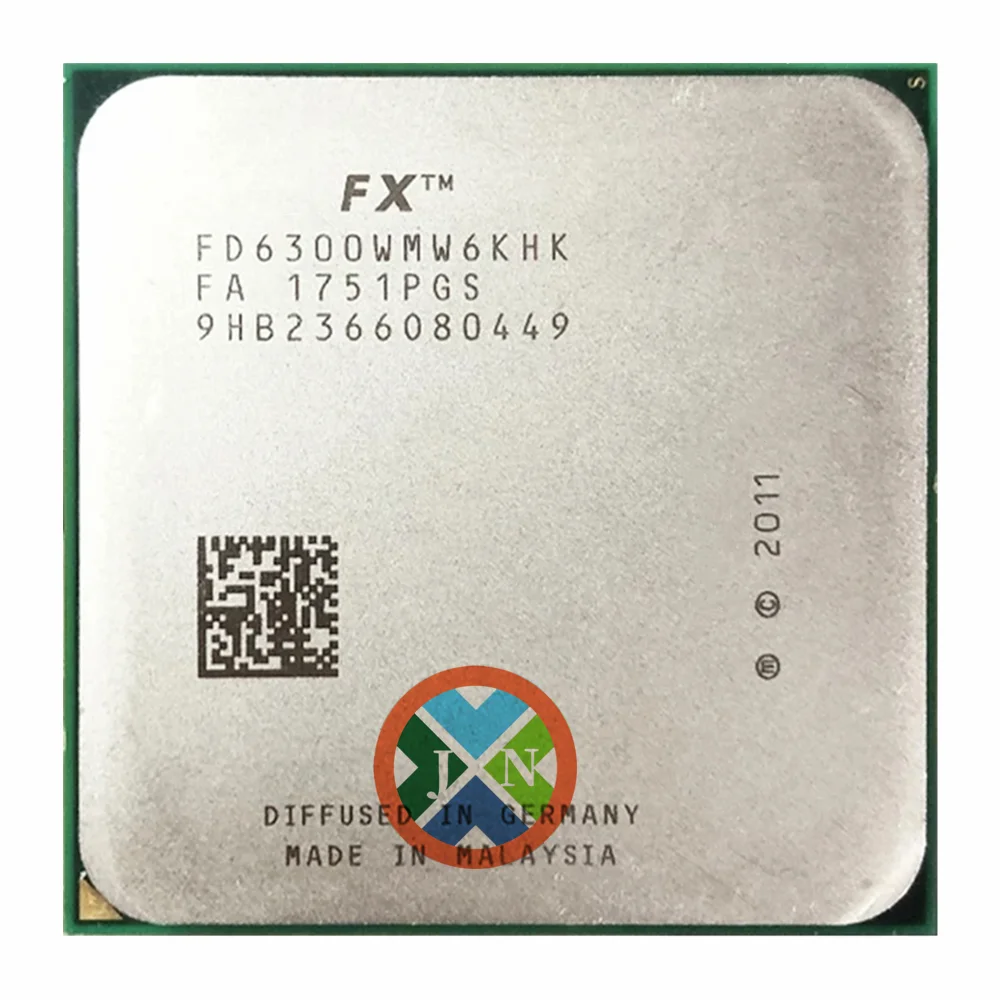 Processador Cpu de Seis Núcleos da Série fx Fx6300 fx 6300 35 Ghz Soquete Fd6300wmw6khk Am3 +