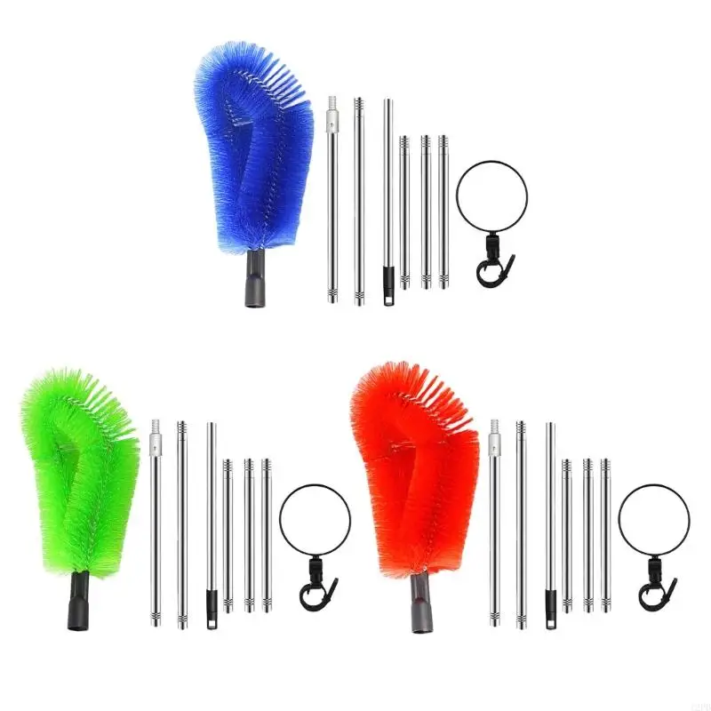 12PD Gutter Cleaning Brush Extendable Duster Portable Drainage Grooves Cleaning Tool Debris Leaves Branches Remover Enduring