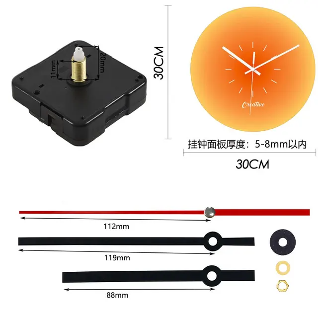 1 Állítsa Be A Kvarc Csendes Falóra Mozgási Alkatrészeit Diy Óra Javítás Mozgás Órás Mechanizmus Alkatrészek Tűkkel - Image 2