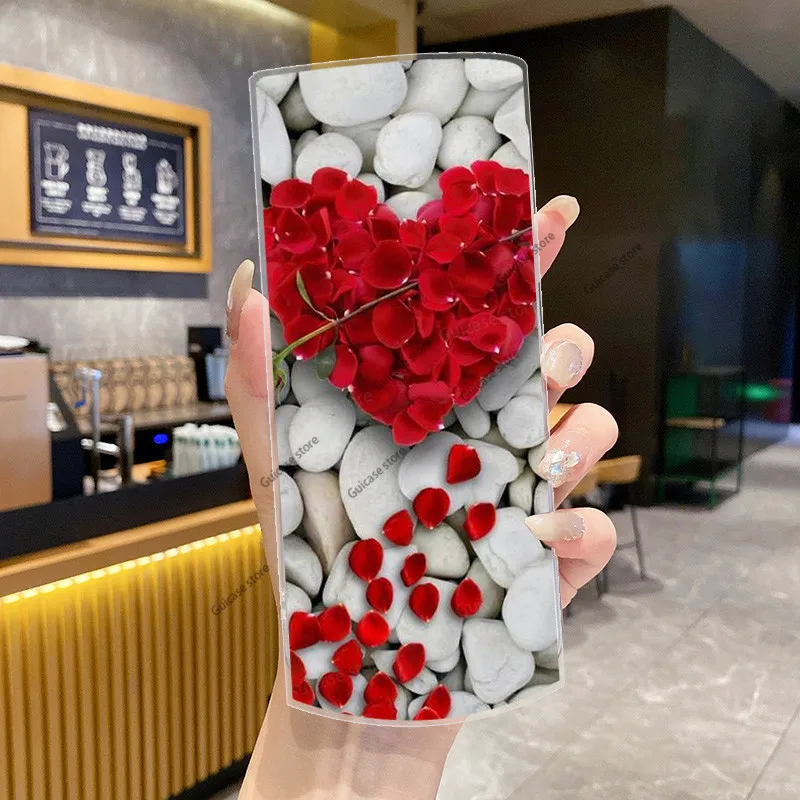 Clear Soft Silicone Cute Painted TPU Case Cover