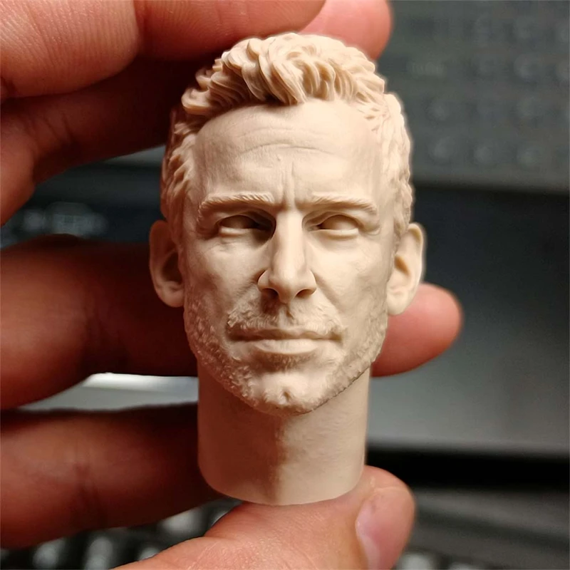 Blank 1/6 Scale Zack Snyder Head Sculpt Unpainted Fit 12" Figure
