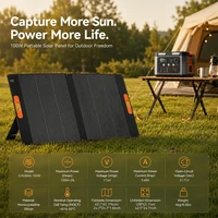 Station d'alimentation portable 600W 100000mAh avec panneau solaire 100W en option, pack combiné, générateur solaire à onde sinusoïdale pure avec charge rapide bidirectionnelle Type-C pour camping, camping-car, maison, alimentation de secours extérieure, expédition rapide depuis l'entrepôt européen 6