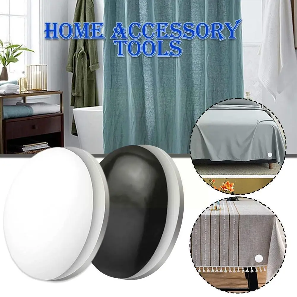 

1pcs Magnetic Curtain Shower Curtain Counterweight Duty No Sew Avoid Blowing Around For Drapery Flag Outdoor Curtain Liner T8V0