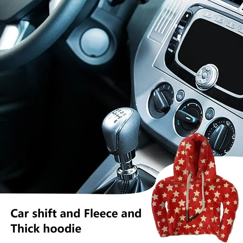 Car Gear Handle Cover Shift Knob Hoodie Sweatshirt Universal Handbrake  Cover Shifter Knob Hoodie Cover Car Interior Accessories - AliExpress