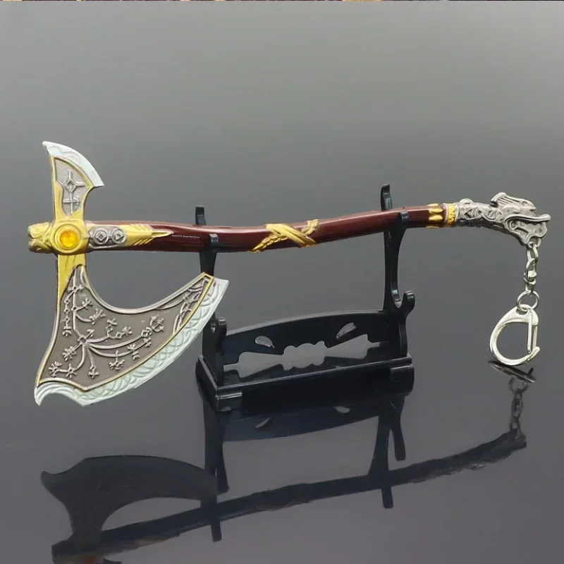 18cm God of War Weapon Peripherals Katana The Leviathan Axe Kratos Game Metal Model Keychain  Peripherals Action Figure Gift Toy 4