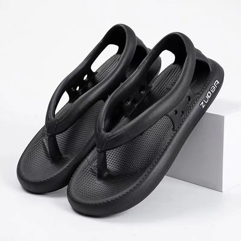 Men's trend with flip flops in summer, new EVA anti slip, odor proof, wear-resistant, external wearing, clip on slippers for men - 5
