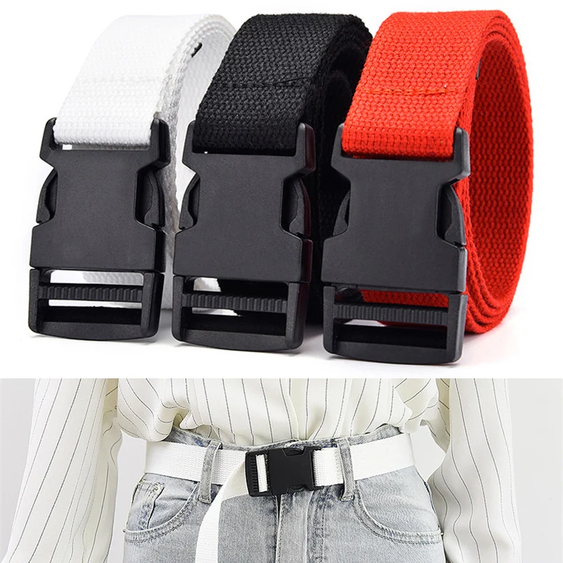 Mens Women's Waist Belt Buckle Military Army Tactical Fashion Accesories White Waist Belts Men Women Cinturones Para Mujer Cinto