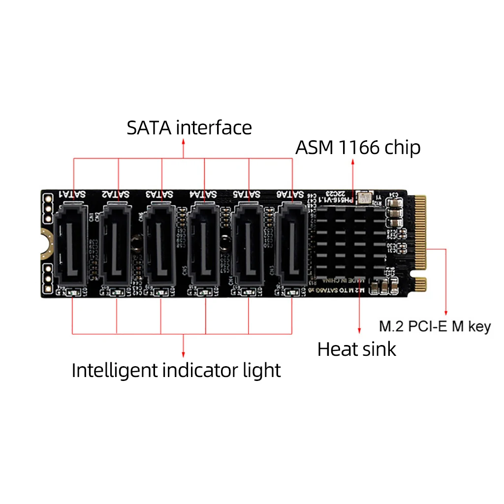 para SSD SATA, M.2 para SATA 3.0
