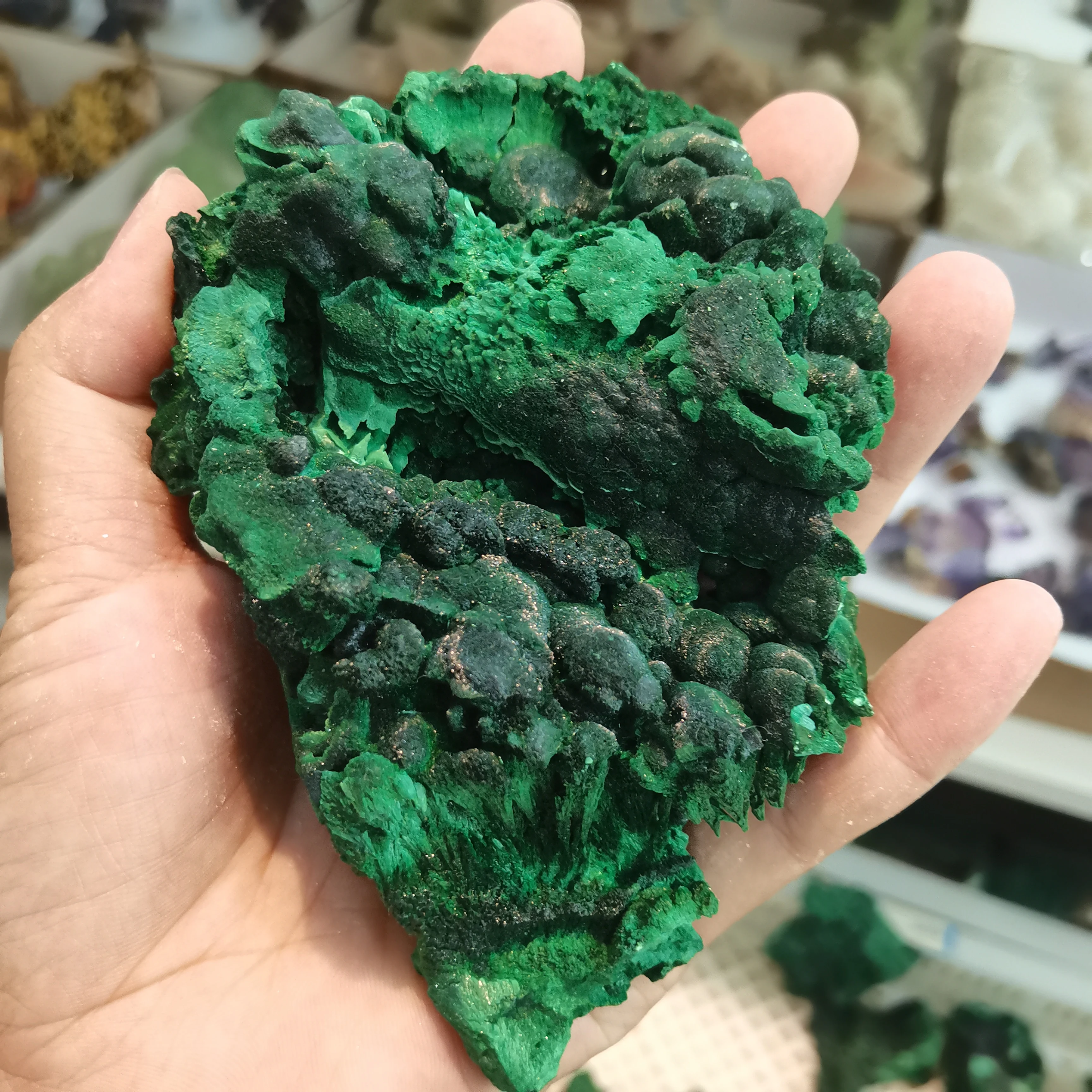 

Natural Malachite Raw Stone Quatrz Crystal Healing Mineral Rough Ore Rock Reiki Collectible Specimen Home Room Decor Gift