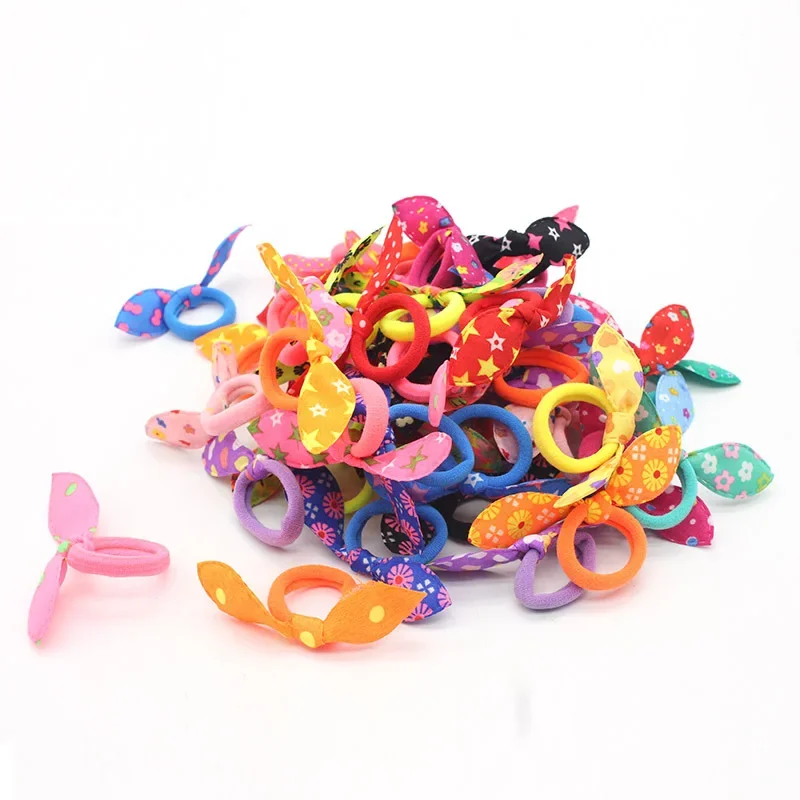 10/20Pcs Cute Small Rabbit Ear Hair Bands Girl Rubber Band Elastic Band Baby Headwear Korean Children Hair Accessories Ornaments hair bands hair accessories hair headband accessories baby headband set