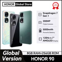 HONOR 90 Global Version 5G Smartphone 200MP Ultra-Clear Camera Snapdragon 7 Gen 1 5000mAh Battery 66W Supercharger 6.7″ Display