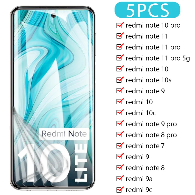 Comprar 4 Uds vidrio Protector para Redmi Note 12 11 10 9 8 7 Pro Plus 5G  Protector de pantalla para Redmi 9A 10C Note 11S 10S 9T 8T 11T 10T