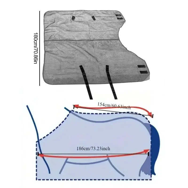 Comfy Mesh Fly Sheet For Horses Adjustable Reusable Fly Sheet Horse Care Sheets UV Protective Horse Fly Sheet Lightweight 6