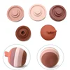 WOLIFE 5Pcs/Set Silicone Building Block Baby Silicone Teether Apple Pear Soft Block Educational Montessori Toys Stacking Blocks 5