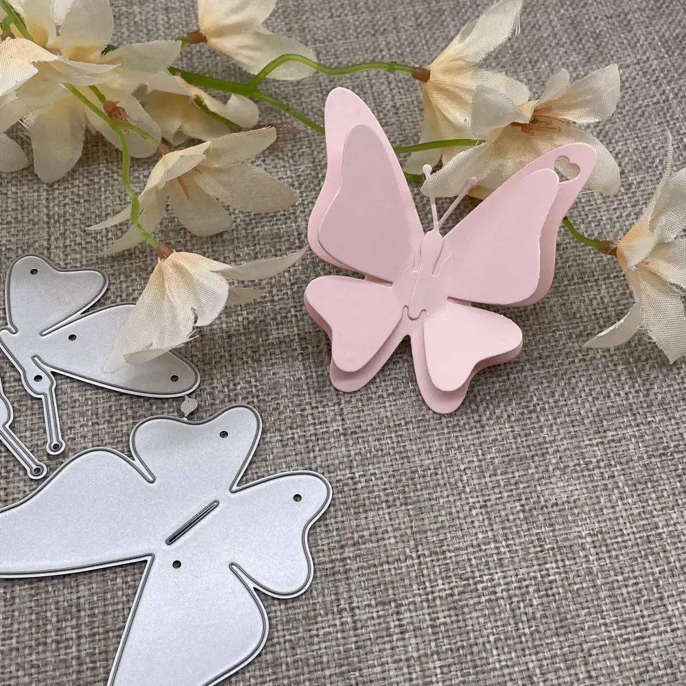 나비 장식 금속 커팅 다이 스텐실, DIY 스크랩북 장식 엠보싱 수공예 다이 커팅 템플릿 몰드