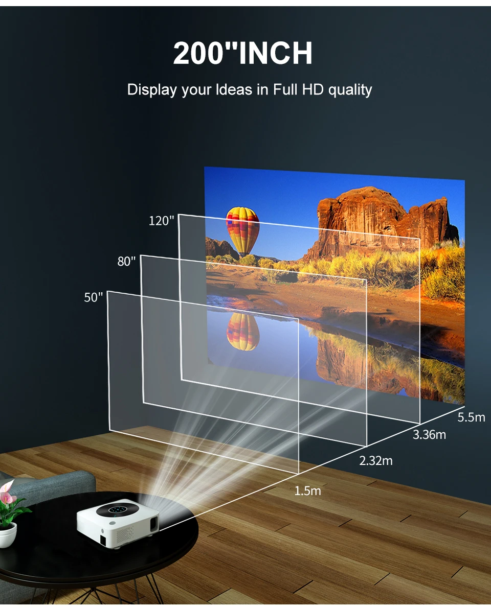 WZATCO H2 H1 Full HD 1920*1080P 4K Projector Android WiFi LED Portable TV Proyector for Home Theater Movies Smart Phone Beamer best buy projector