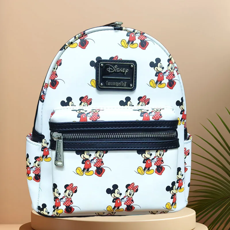 2025 Original DISNEY Panther print Mickey Mouse GIrls Kid's Backpack Cosplay Leisure Travel Bag Mini Children's Schoolbag 6