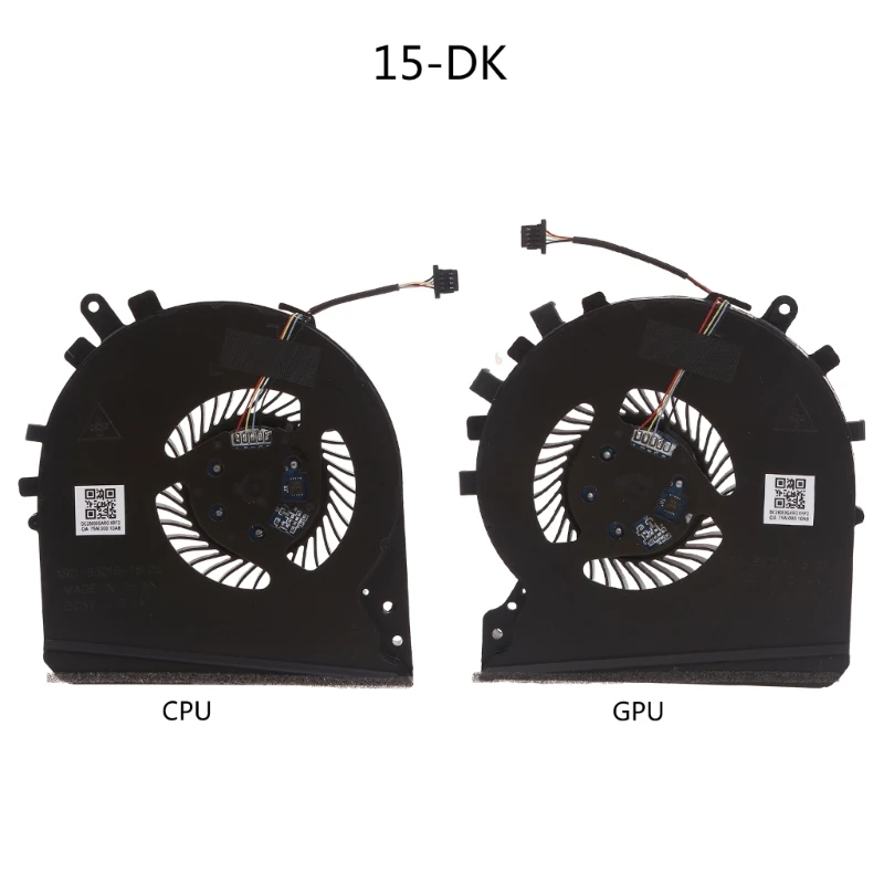 

Notebook Heatsink OEM for HP 15-DK TPN-C141 L57170 L56900 CPU GPU Cooling Fan 5V 4-pin Laptop Cooler Radiator