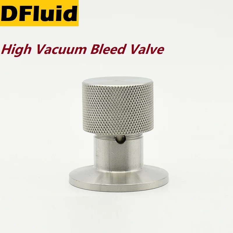 

1pc 304 Stainless Steel KF10/16/25/40/50 High VACUUM BLEED VALVE High Quality Quick Flange Fittings For VACUUM Pump Pipeline