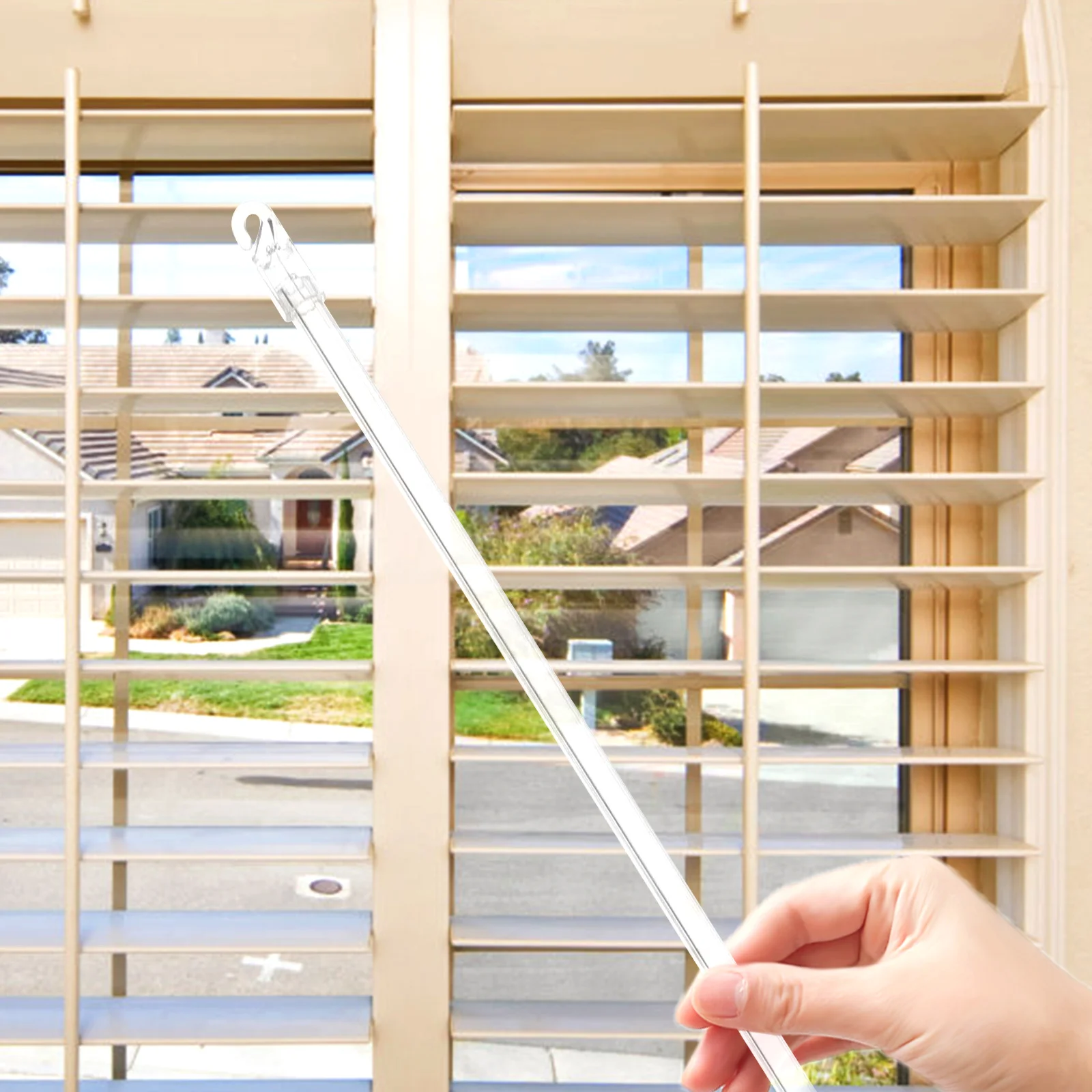 Blinds Wand Blind Replacement Rod Vertical Window Tilt Stick Hook Pulling Control Opener Curtain Parts Clear Venetian Pull Rods