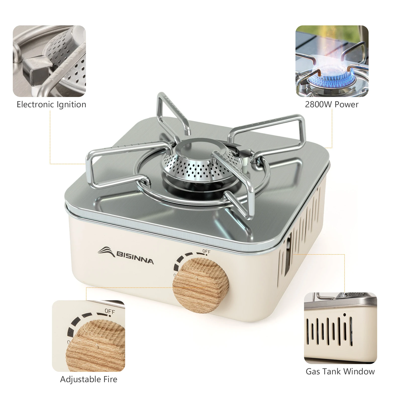 2800W Portable High Firepower Cassette Stove 2