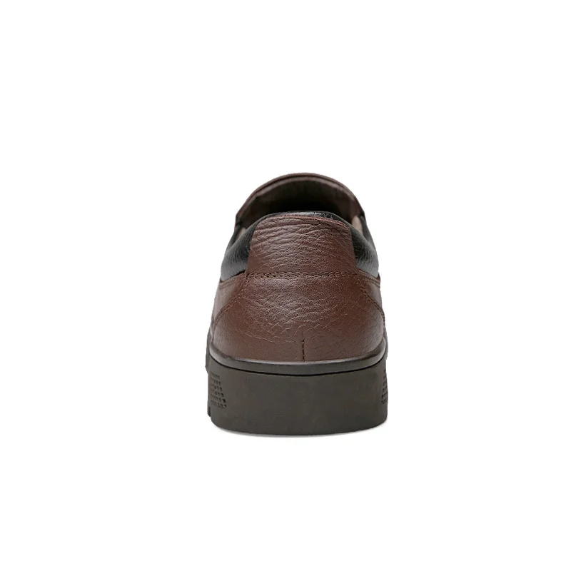 Loafers Men Business Leather Man Black British Lift Leisure Oxford Flats Boat Shoes Plus Size 38-47
