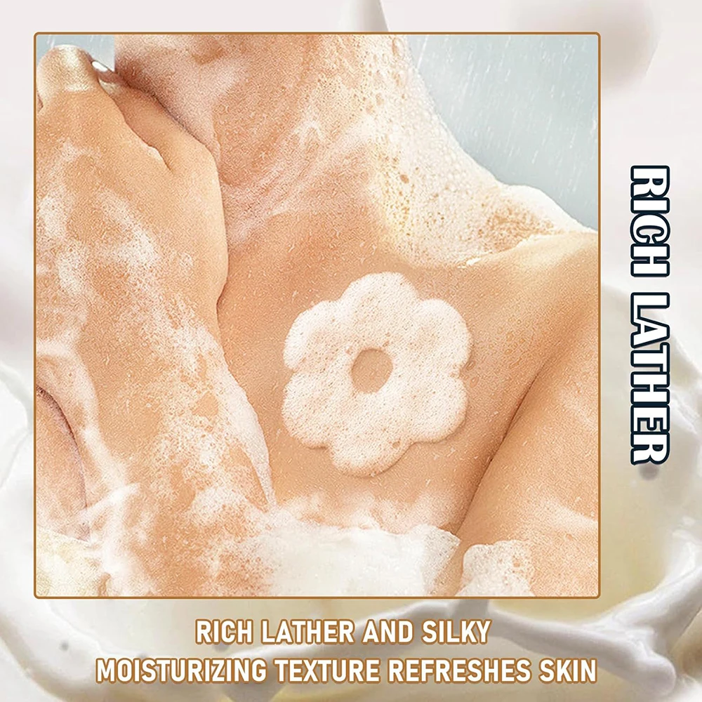 Goat Milk Body Wash Original For Smooth Sensitive Skin, Non-Irritation Mostiurizing PH Balancing Body Cleanser With Herb Complex 3