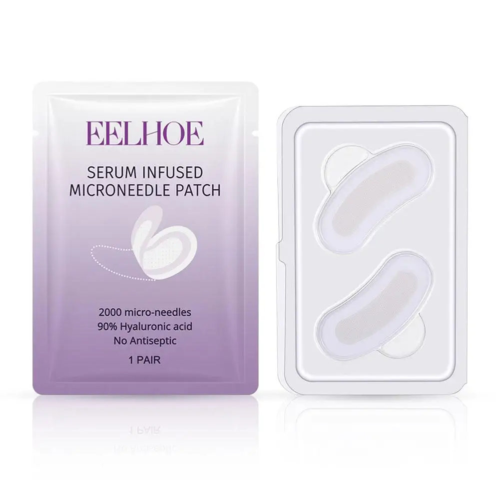 Microneedle Hyaluronic Acid Eye Patches-Set of 1/3/5, Dark Circle Reduction, Moisturizing Skin Care Beauty Health
