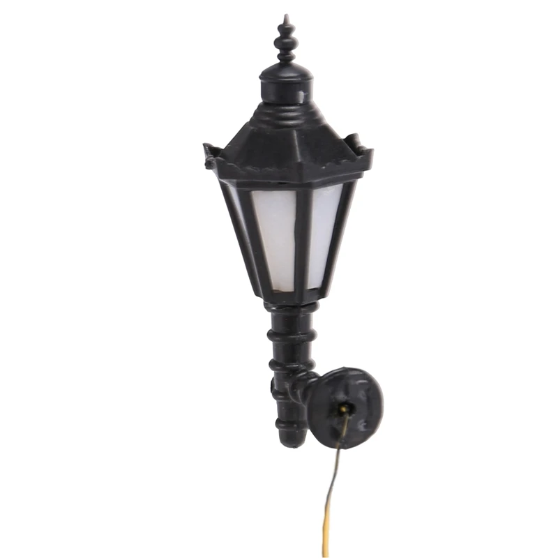기차 철도 공원 Led 램프 포스트, 벽 조명, 모델 4.3cm, 3V, 정원 램프, 미니어처 풍경, 5 개