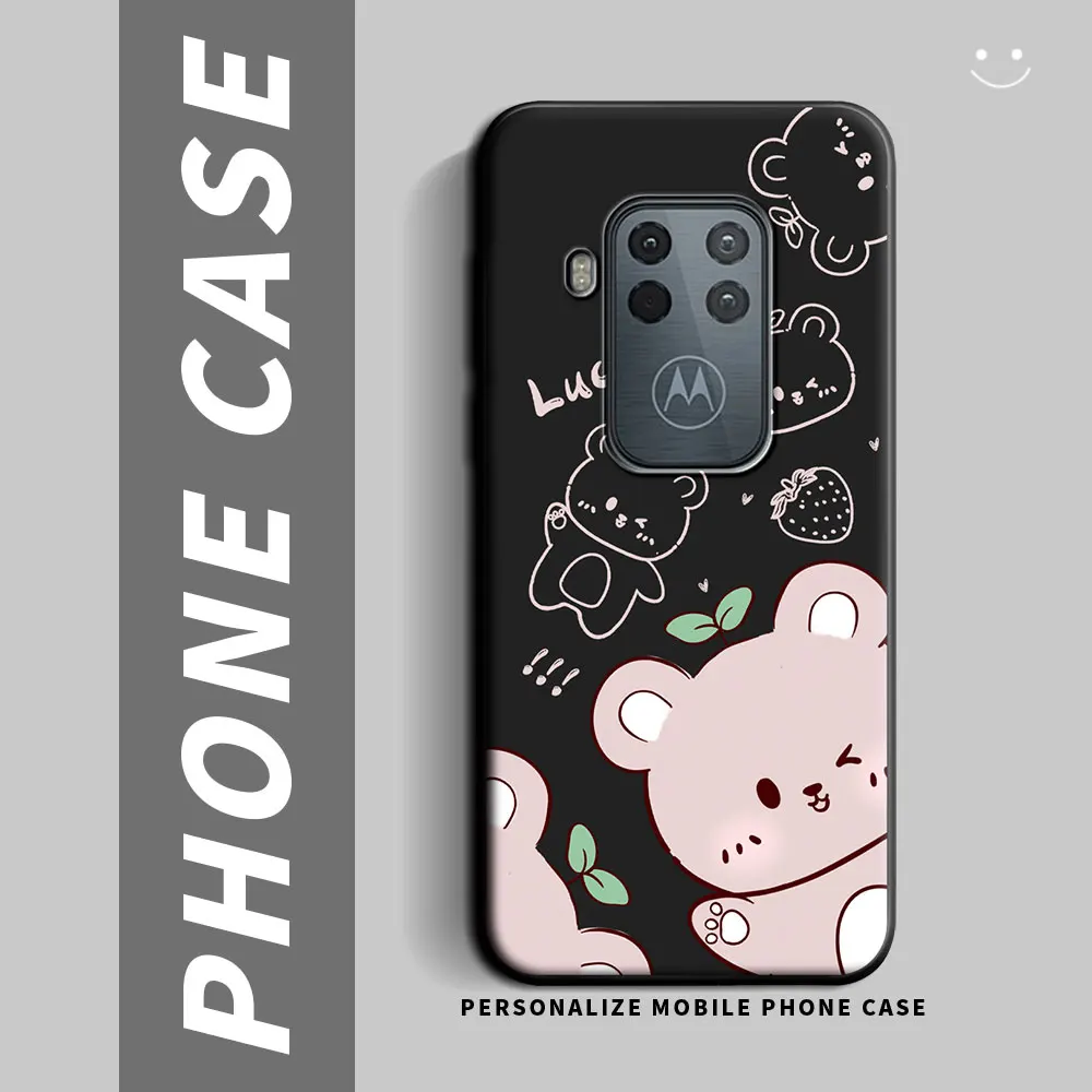 Shockproof Silicone TPU Phone Case - Durable Back Cover for Motorola Moto One Series