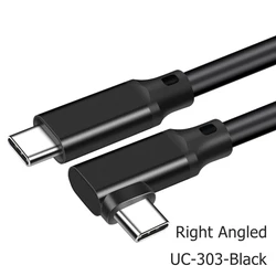 5 - Meter USB - C 4K 20Gbps Data Cable with 100W Fast Charging and 90 - Degree Angle Design - 0.2m (UC - 303 - Right)