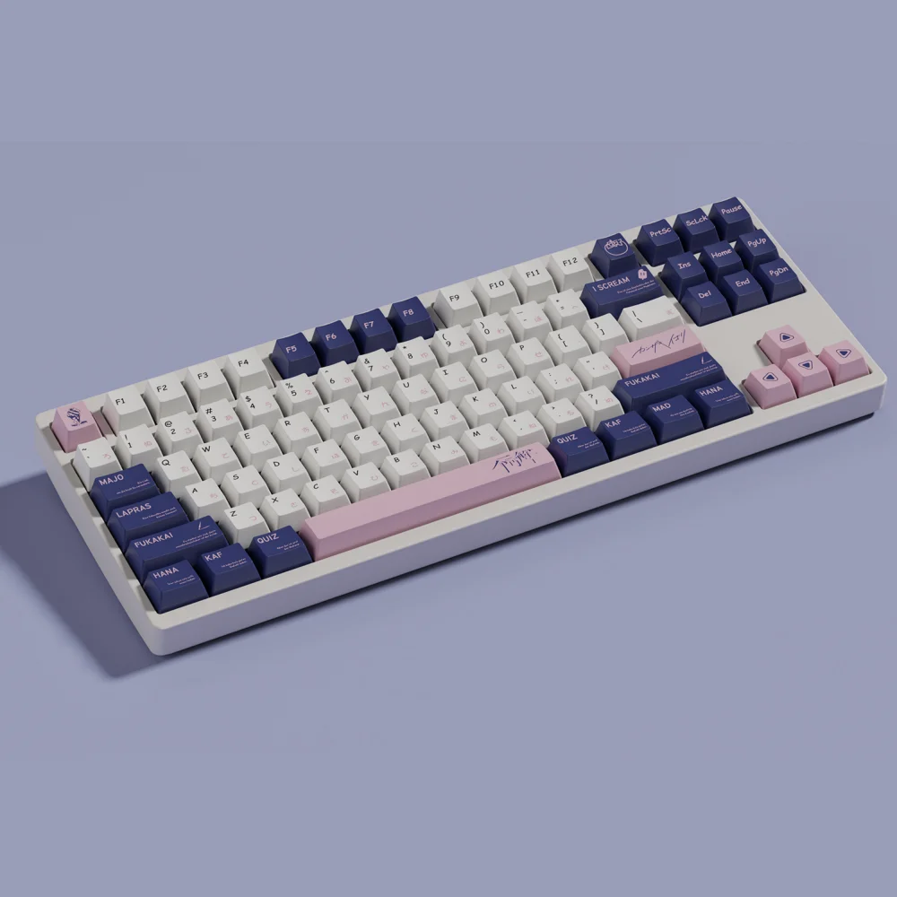 

140 Key Floral Theme Keycaps PBT Thermal Sublimation Cherry Profile Mechanical Keyboard Personalized Keys Complete Set Keycaps