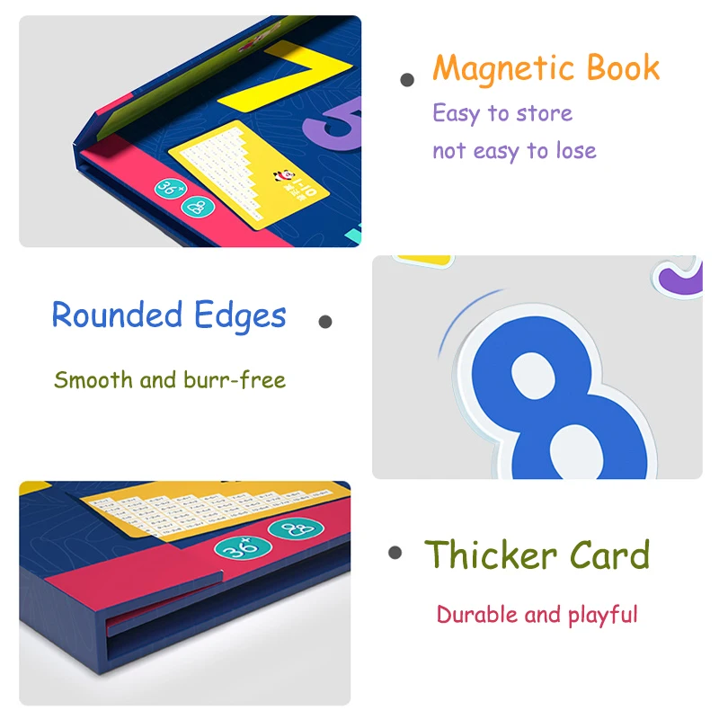 Magnetic Montessori Math Toys Number Learning Calculate Counting Game Teaching Aid Early Education Arithmetic Toy For Children