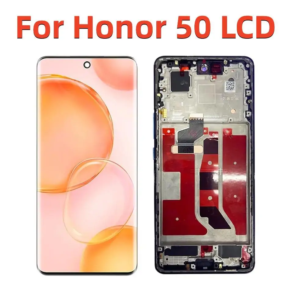 Schermo Lcd Originale Per Honor 50 Display Con Cornice Oled 6.57 "Per Honor 50 Nth-Nx9 Nth-An00 Display Lcd Touch Panel