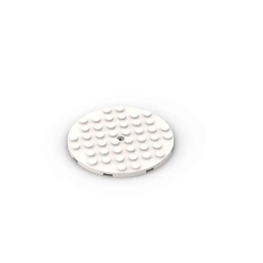 MOC 1PCS 라운드 74611 8x8 구멍이 있는 플레이트 빌딩 블록 세트 보드 벽돌 장난감 소년 어린이 특별 휴일 생일 선물