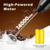 Electric Milk Foamer Coffee Whisk Mixer Mini Frother Handle Stirrer Cappuccino Maker Cooking Tools Blend Egg Beate 5