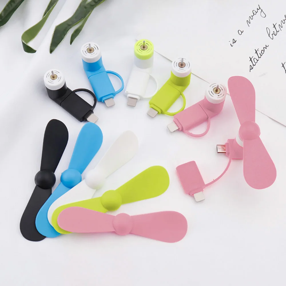 창의적인 미니 휴대용 마이크로 팬, 휴대폰 미니 팬, 충전식 보조배터리 쿨링 팬, USB 가젯 팬, 타입-C 안드로이드용 테스터 팬