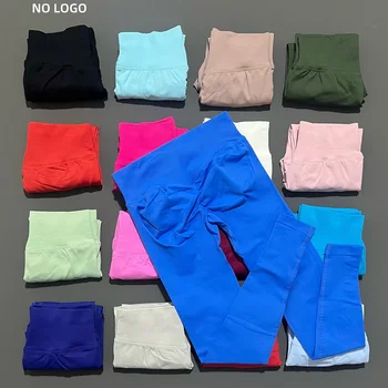 HISTELLO Impact Leggings Donna Pantaloni sportivi da yoga senza cuciture Fascia bassa a costine Abbigliamento da palestra Abbigliamento da allenamento fitness Collant scrunch